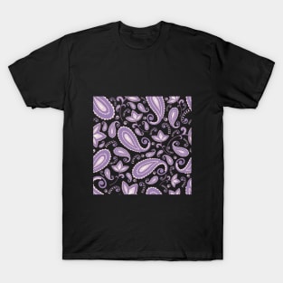 Purple Paisley Pattern T-Shirt